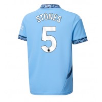 Koszulka piłkarska Manchester City John Stones #5 Strój Domowy 2024-25 tanio Krótki Rękaw